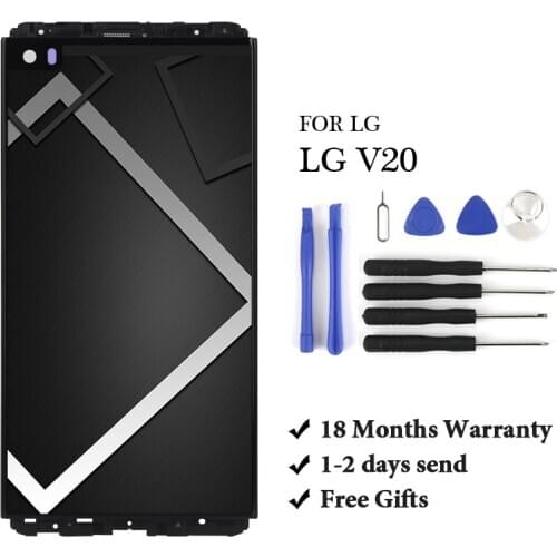 1pc For LG V20 LCD Display VS995 VS996 LS997 H910 Touch Screen Digitizer With Frame Full Assembly Replacement Parts For V20 LCD