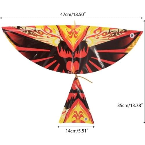 10Pcs Elastic Rubber Band Powered Flying Birds Kite Funny Kids Toy Gift Outdoor Y4UD