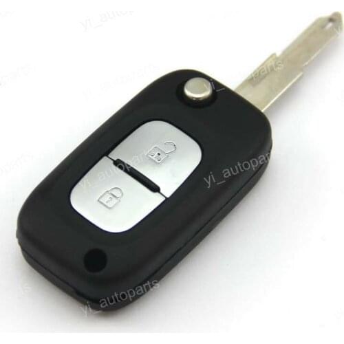 2 Buttons Remote Flip Folding Key Shell Case For Renault Koleos Samsung QM5 2BT