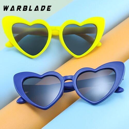 2019 Kids Polarized Sunglasses Children Heart Sun Glasses Girls Boys Silicone UV400 Child Mirror Baby Eyewear Gafas TR90