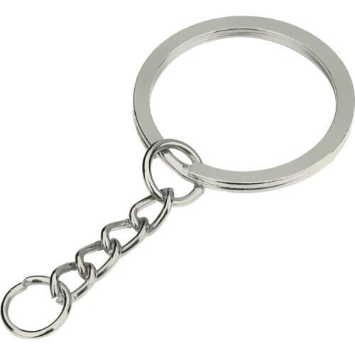 30pcs Metal Key Rings Key Chains 28mm Split Key Rings Keychains Crafts DIY