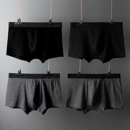 4pcs/lot Mens Boxers Cotton Man Underwear Men Boxer shorts Panties Underpants