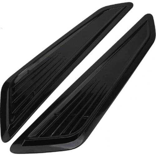 80%HOT 2Pcs Car Vent Trim Anti-collision High Strength ABS Decorative Front Hood Vent Shade Cover for Camaro LT 1LT 2LT-RS 2016