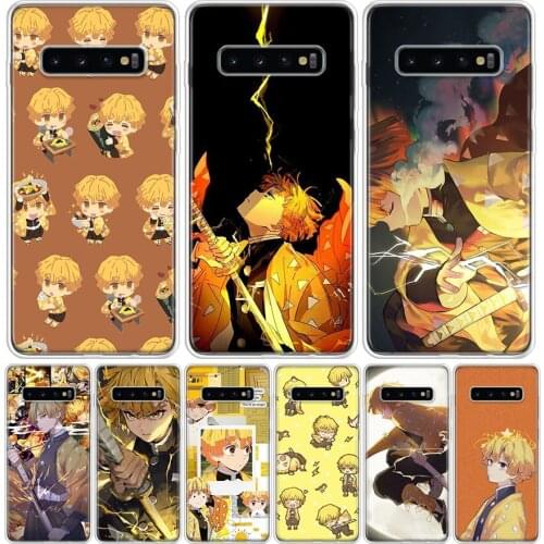 Anime Demon Slayer Agatsuma Zenitsu Phone Case for Samsung Galaxy A51 A71 A50 A70 A40 A30 A20E A10 A01 A21 A41 M30S A6 A7 A8 A9