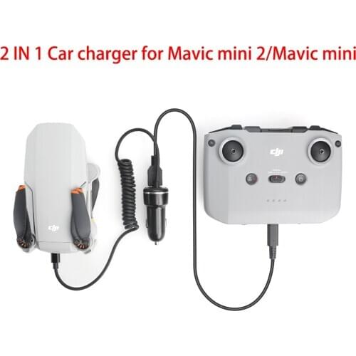 Mavic mini 2 Car Charger For DJI mini 2 Drone Battery Remote Control Charging Hub USB Charge Port for mavic mini drone