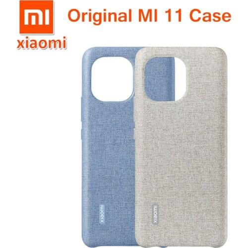 Xiaomi Mi 11 Case Matte Leather Soft PU New Textile Fiber Slim Case For Xiaomi 11 Cover For Xiaomi Mi 11 Case