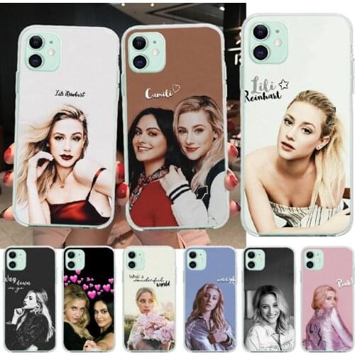 PENGHUWAN Lili Reinhart Riverdale Cover Black Soft Shell Phone Case for iPhone 11 pro XS MAX 8 7 6 6S Plus X 5S SE XR cover