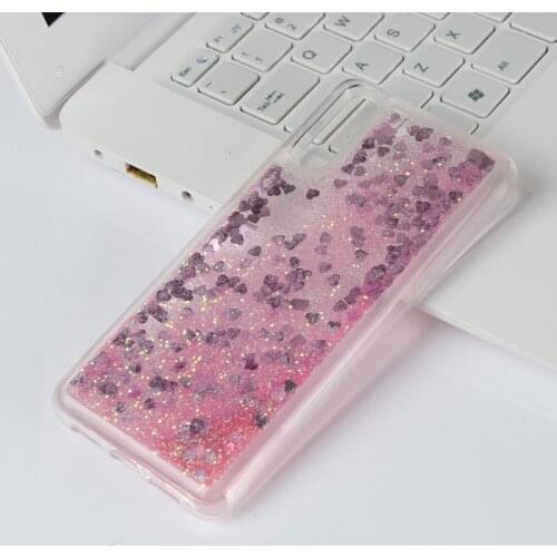 Liquid Glitter Quicksand Case For Huawei P30 P 20 P20 Pro Mate 20 Lite Back Cover Dynamic Glitter Case Soft Silicone Phone Coque