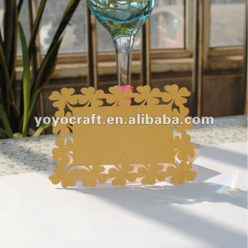 Hot wholesale wedding decoration laser cutting handmade greeting card made in china
