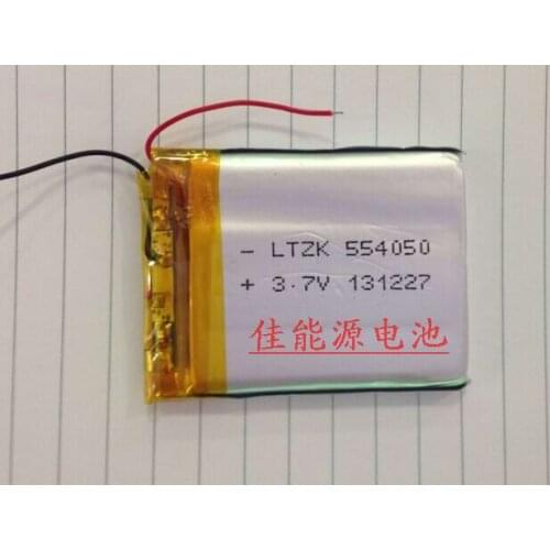 3.7V lithium polymer battery 054050 1000MAH power navigator GPS Rechargeable Li-ion Cell