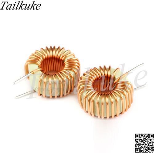 10pcs/lot Magnetic Ring Inductor 8052B 20mm Iron Powder Core 47uH 1.0 Wire Diameter 10A Toroidal Winding Inductor
