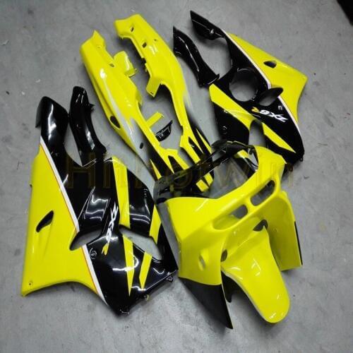 Custom motorcycle cowl for ZX6R 1994 1995 1996 1997 ZX 6R motorcycle fairings+ Screws+yellow