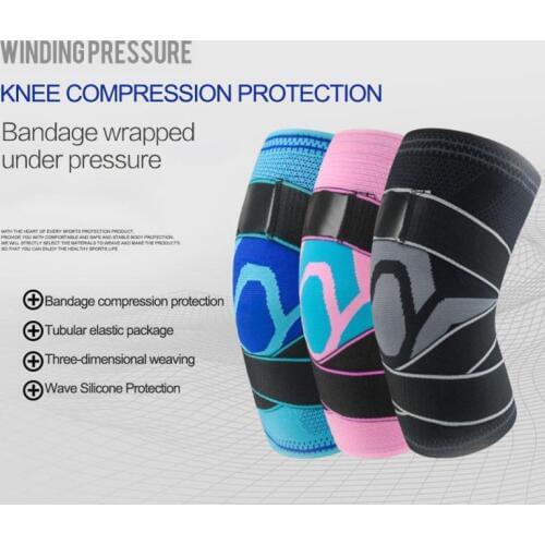 Kneepad Support Professional Protector Sports Knee Pads 1PC Elastic Knee Pads Nylon Sports Fitness Kneepad