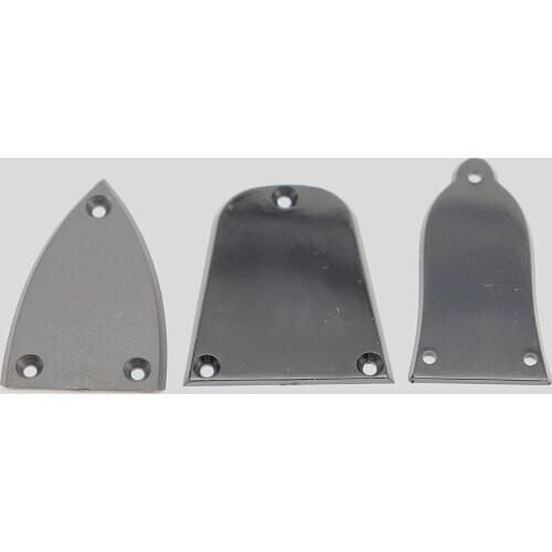 2Pcs NEW Black Plated Plastic Guitar Truss Rod Cover, 3-hole Black