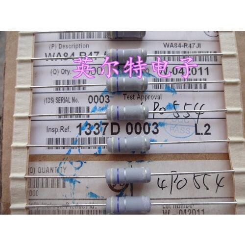 Original new 100% resistance W84 3W 0.47R 3W 0.47ohm 3W 0.47ohm 5% (Inductor)