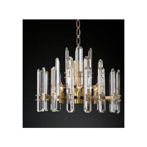 Post-modern luxury simple crystal chandelier RH bedroom restaurant living room creative villa hotel engineering lamps
