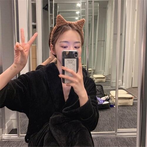 New Style Cat Ear Headband Korean Sweet And Cute Lamb Hair Trim Headdress