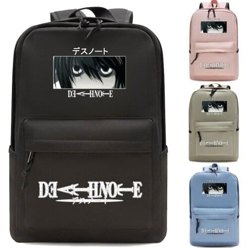 Death Note bolsas bags mochila laptop 2021 kawaii travel sac a dos sac femme tassen dames ladies backpack