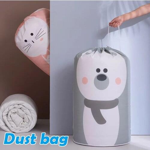 Hot Large Capacity Storage Bag for Quilt Moisture-proof Organizer Pouch with Dustproof Drawstring Lightweight Clothing Storage