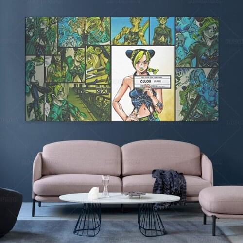 Tuval baskılar resimleri Jojo S tuhaf duvar sanat posterleri modüler japon animesi rol resimleri için oturma odası Modern ev dek