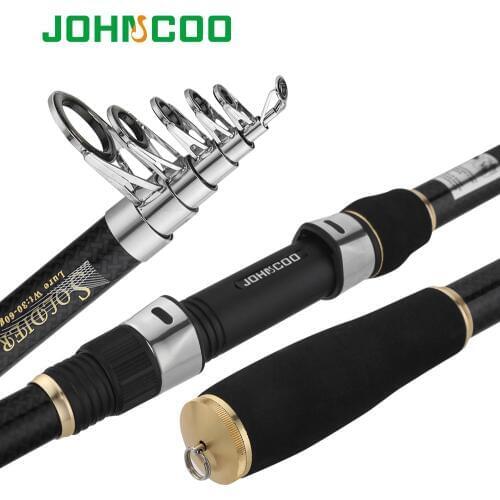 SOLDIER Fishing Rod 1.8,2.1,2.4,2.7,3.0M Telescopic Fishing Rod 30-60g Travel Sea Fishing Spinning Rod Fishing Pole
