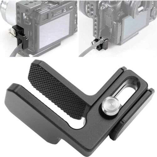 Universal Camera Cag Cable Clamp Lock Camera Rig Cable Fixed Clip with 1/4 Inch Screw for DSLR Camera Cage/Quick Release L Plate