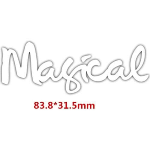 Magical Words Metal Cutting Dies DIY Scrapbooking Embossing Paper Cards Making Crafts Supplies New 2019 Diecut