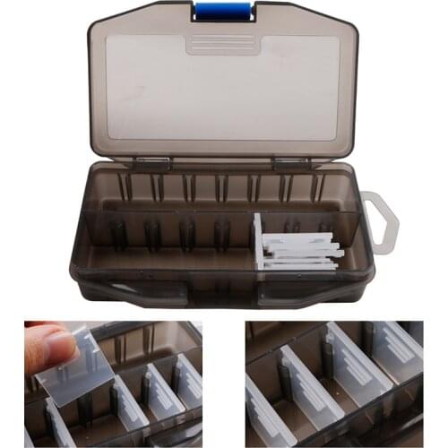 Fishing Tackle Tool Box Detachable 10 Grids Fish Lures Hooks Baits Compartments Storage Case Tackle Box for Fishing Accessories