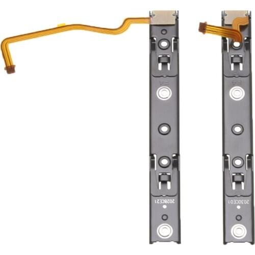 1 Pair Repart Part Right and Left Slide Rail For Nintendo Switch Console NS Rebuild Track with Flex Cable Fix Part Replacement