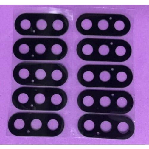 100pcs /lot For iPhone X Back Rear camera Glass lens with sticker adhesive Replacement Parts