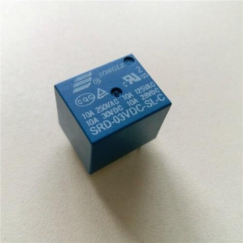 15pcs Relay SRD-03VDC-SL-C RD-05VDC-SL-C SRD-12VDC-SL-C SRD-24VDC-SL-C 250V 10A relay 5 pin for power supply