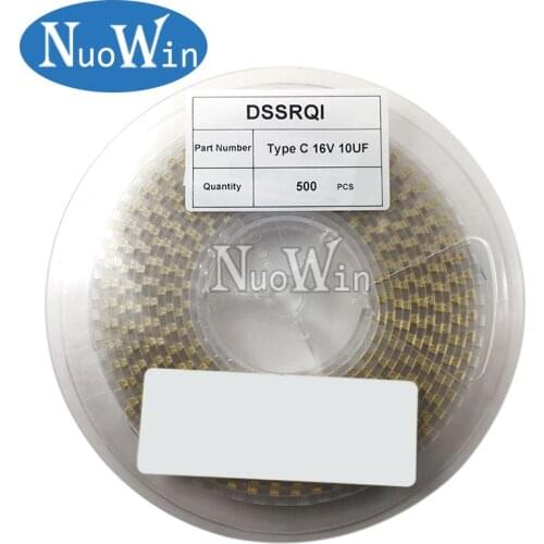 500pcs Type C 68UF 10UF 22UF 47UF 100UF 220UF 330UF Tantalum Capacitor 10V 4V 6.3V 16V 25V 35V 107 226 686 106 337 227 476