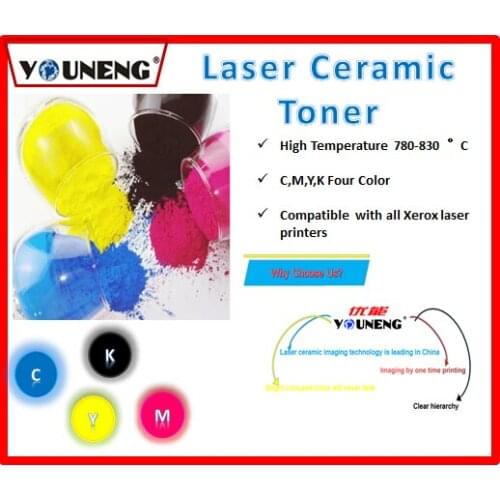 800 degree high temperature color ceramic toner powder Compatible For Ricoh and Xerox model vitrotype Print