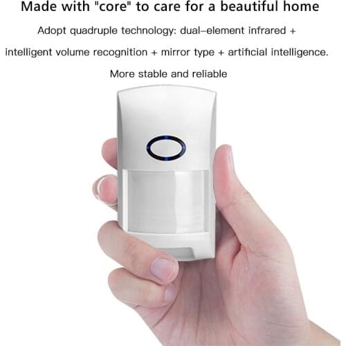 PIR wireless infrared detector human motion sensor for home alarm system RF433