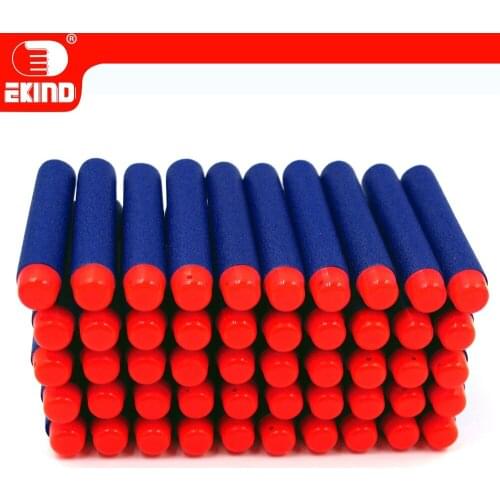 EKIND soft head darts 7.2cm Refill for Nerf Series Blasters Kid Toy Gun