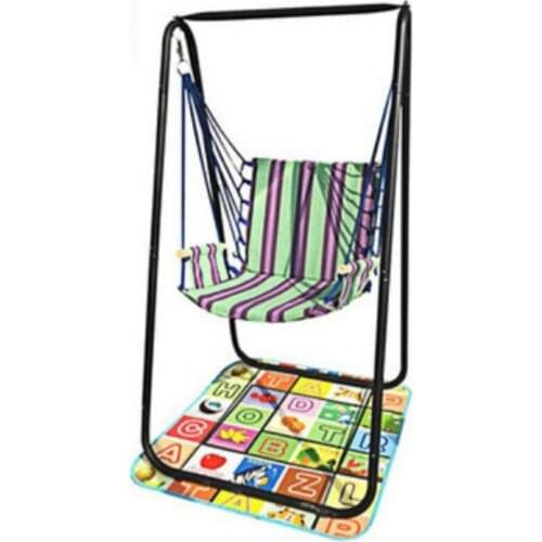 Hot selling portable outdoor adult breathable comfortable hammock swing indoor children hammock chair with metal foothold