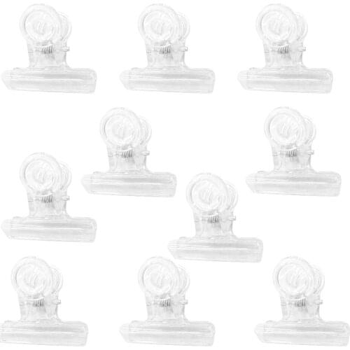 Hot! 10PCS Acrylic Plastic C Curve Nail Pinching Clips Portable Nails Pinchers Gel Extension Shaped Tools Nail Art Accessories