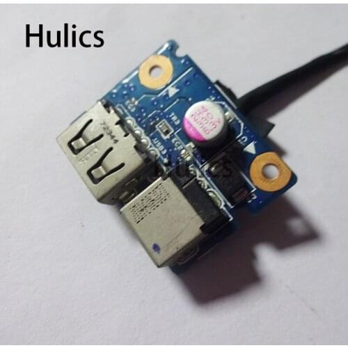 Hulics Original For Lenovo G580 Power Jack USB Port Board with Cable 48.4SG19.011 Full Tested