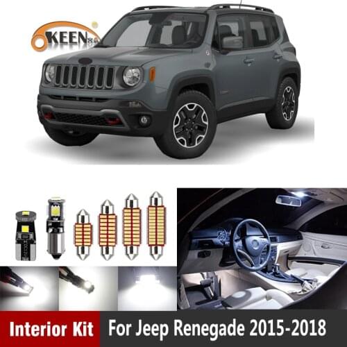 13Pcs Canbus Led Car Interior Lighting Bulbs For Jeep Renegade 2015 2016 2017 2018 Led Interior Light Kit Dome Map Lamp