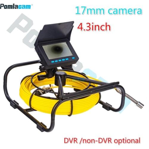 Mini Endoscope System 4.3inch Monitor 17mm Pipe Pipeline Drain Sewer Borescope Detection Camera Inspection for Pipe Industrial