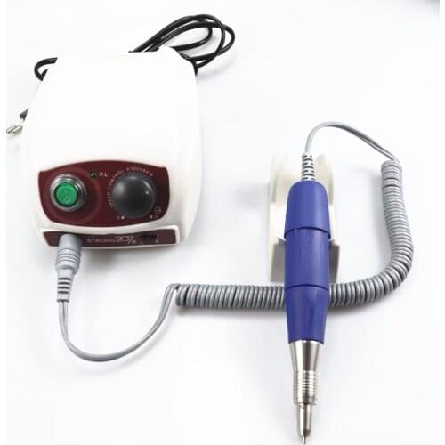 STRONG 207 45000RPM Control Box & STRONG 210 105L Micromotor Handpiece Electric Manicure Drill Set For Nail polishing device
