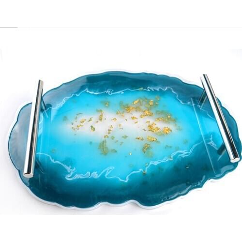 New Large Silicone Tray Fluids Artist Mold Irregular Coasters Epoxy Resin Art Supplies Make Own Tray Resin Moulds DIY Crafts
