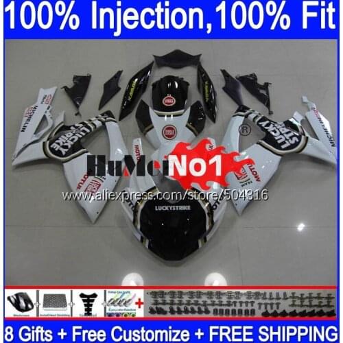 OEM For SUZUKI GSXR-750 GSXR600 GSX-R750 2008 2009 2010 Lucky white 17MC.79 GSXR-600 K8 GSXR750 GSXR 600 750 08 09 10 Fairings