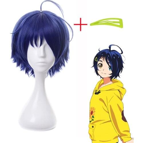 Ohto Ai Wig With Hairpin Headwear Cosplay Costume Heat Resistant Synthetic Hair WONDER EGG PRIORITY Women Short Wigs