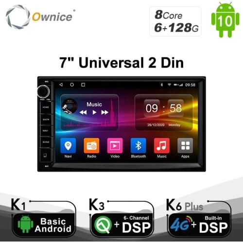 6G 128G Ownice Android 10.0 Octa Core 2 din Universal For Nissan vw Toyota GPS Navi Radio Stereo Audio Player 4G LTE SPDIF