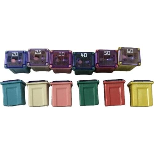 5 Pcs PEC/LPJ Car Square Fuse 20A 25A 30A 40A 50A 60A Tube Waterproof Fuse Box for Nissan Honda Toyota