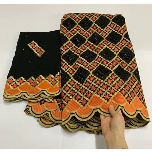 Popular Swiss Voile Lace in Switzerland African Lace Fabric High Quality 5+2Yards Swiss Lace Fabric 100% Cotton Fabric For Dress