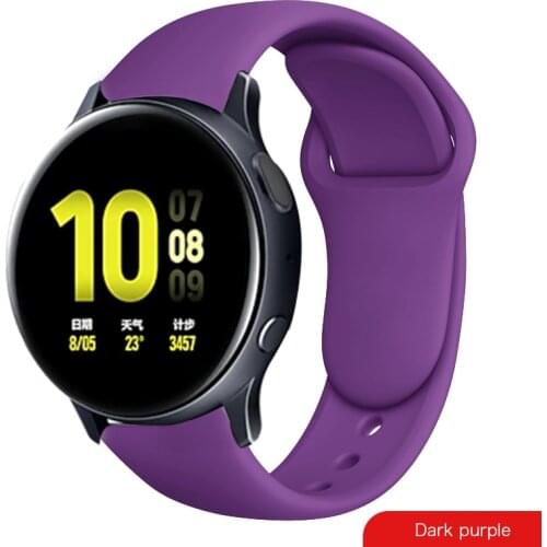 20mm/22mm Huawei watch GT 2/2e/pro strap For Samsung Gear S3/S2/correa Silicone bracelet Galaxy watch 3/46mm/42mm/Active 2 band