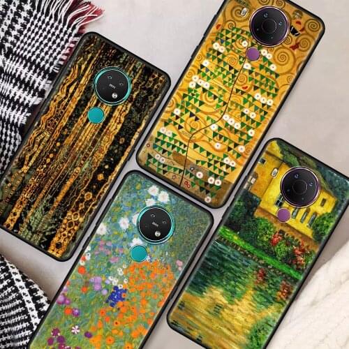 Starry Night Klimt Kiss Luxury Phone Case for Nokia 5.4 7.2 3.4 5.3 2.3 3.2 8.3 5G 2.4 2.2 4.2 1.3 1.4 C20 G20 X20 Cover Coque