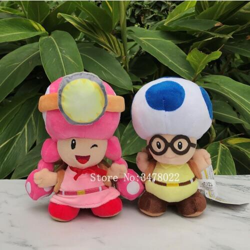 Lovely Super Bros Captain Toad Toadette Plush Backpack Treasure Tracker Stuffed Toys Game Doll